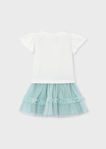 Mayoral compleu fete vara 2 piese cu fusta tul 5-10 ani Lago Imagine secundară a produsului