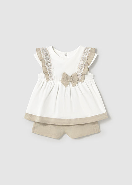 Mayoral compleu fetite 2 piese cu bluza din in 12-48 luni In