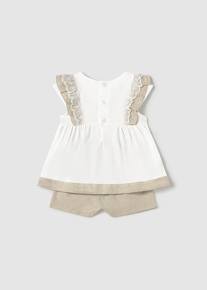 Mayoral compleu fetite 2 piese cu bluza din in 12-48 luni In