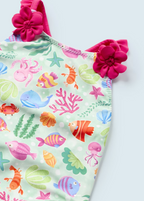 Mayoral costum de baie 6-36 luni Rosu cu ocean