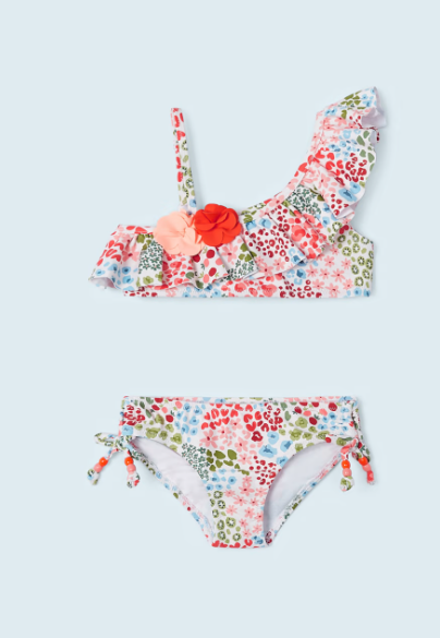 Mayoral costum de baie fete bikini asimetric 3-9 ani, Piersica Imagine principală a produsului