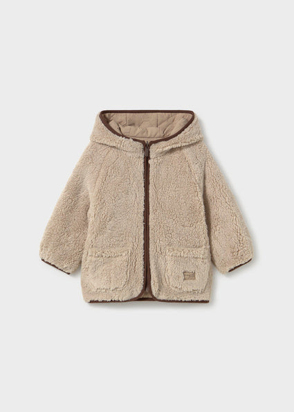 Mayoral geaca baieti reversibila cu blana 12-48 luni Hazelnut