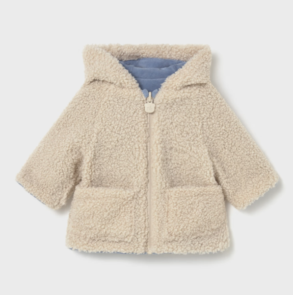 Mayoral geaca baieti reversibila cu blanita 0-18 luni Blue bell