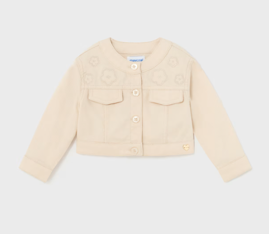 Mayoral geaca fete cu flori 12-36 luni Almond
