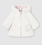 Mayoral geaca fete reversibila cu blanita 0-18 luni Roz baby