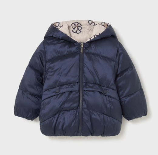 Mayoral geaca fete reversibila cu imprimeu 6-48 luni Navy Blue