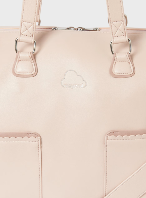 Mayoral geanta mamici onduleuri cu suport suzeta 0m+ Light pink