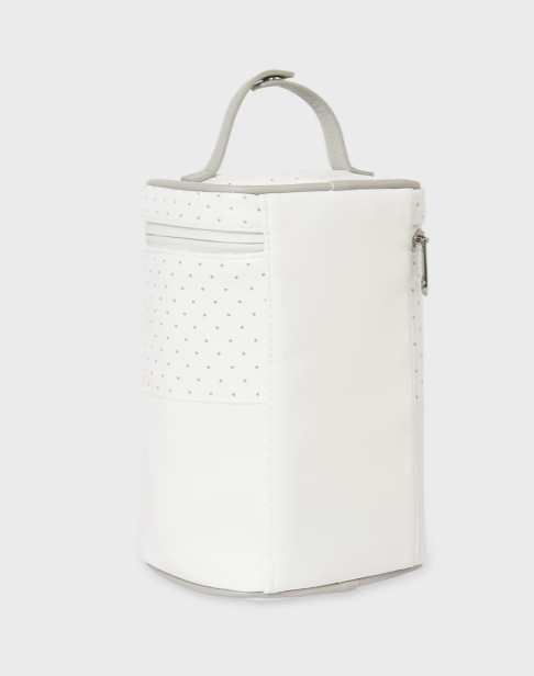 Mayoral geanta termoizolanta cu  buline 0m+ Off-white