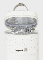 Mayoral geanta termoizolanta cu  buline 0m+ Off-white