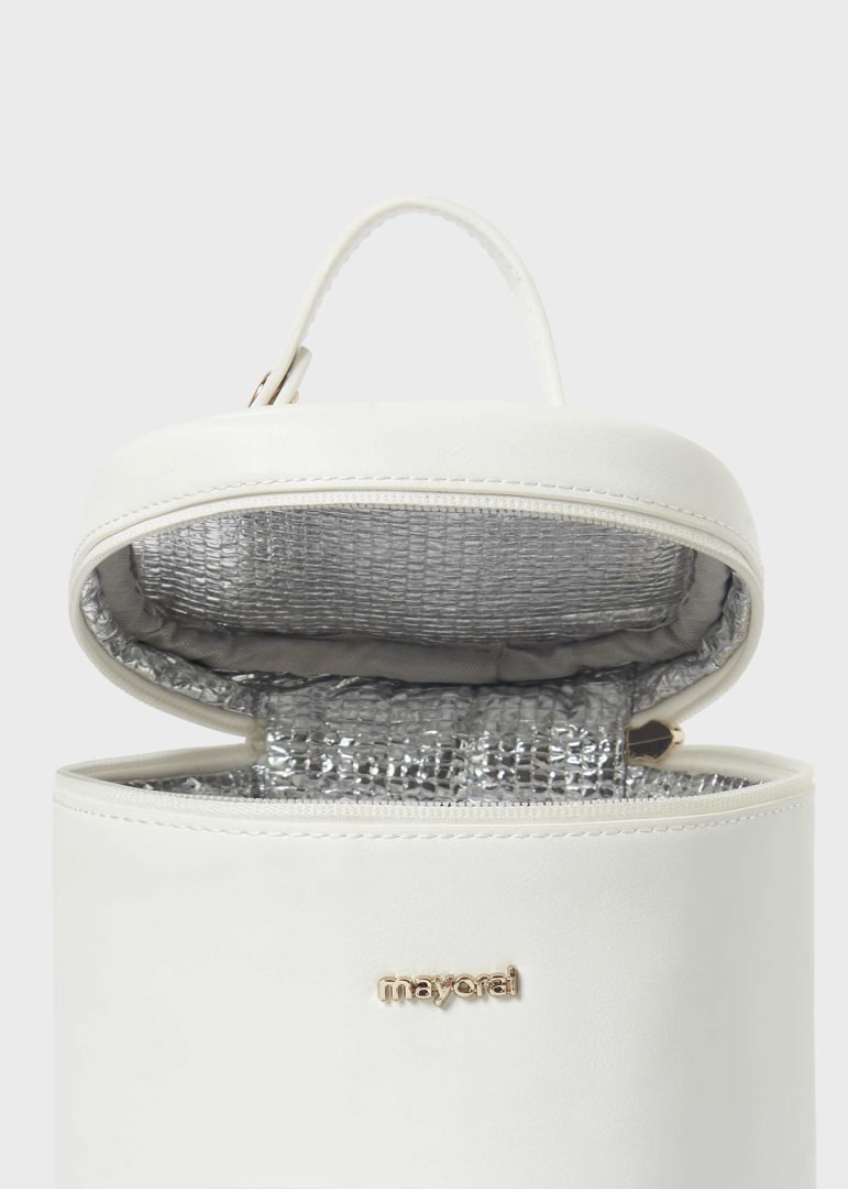 Mayoral geanta termoizolanta cu logo Off-white
