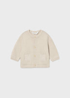 Mayoral jacheta baieti tip cardigan 0-18 luni Taupe
