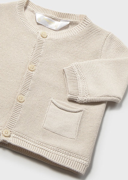 Mayoral jacheta baieti tip cardigan 0-18 luni Taupe