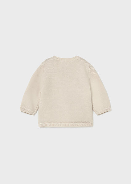 Mayoral jacheta baieti tip cardigan 0-18 luni Taupe