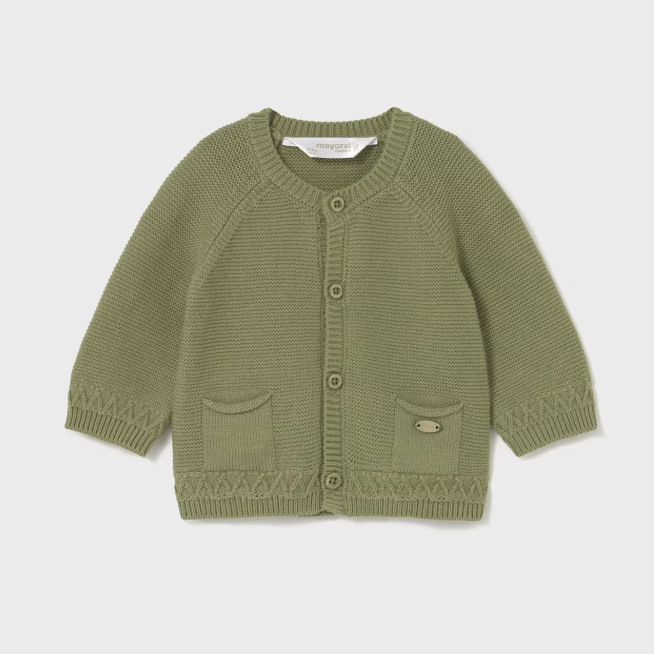Mayoral jacheta tip cardigan baieti 0-18 luni Aceituna