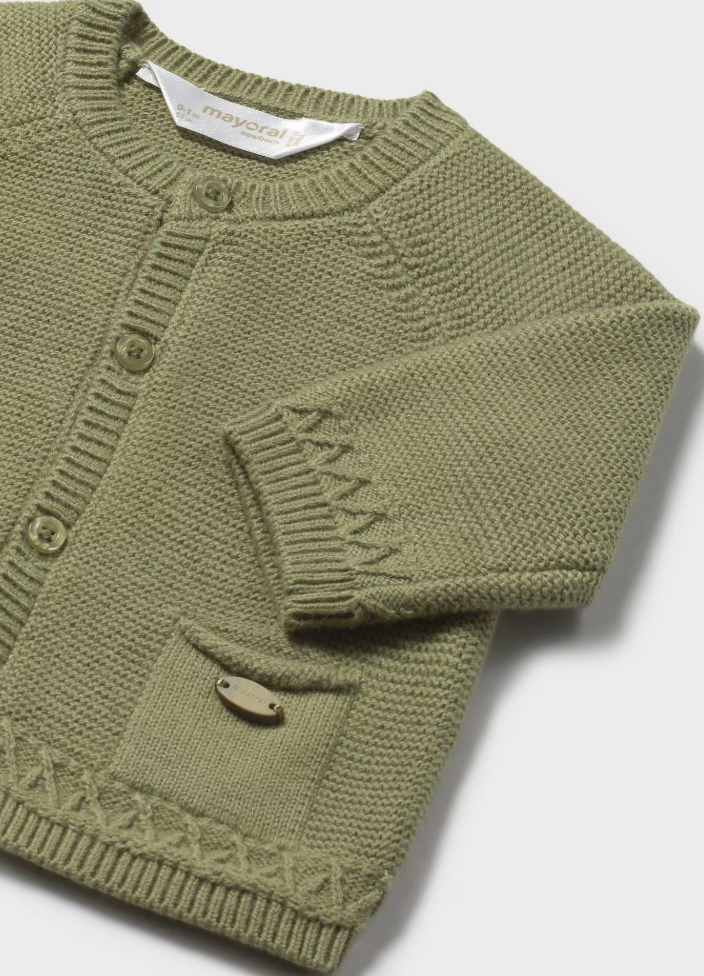 Mayoral jacheta tip cardigan baieti 0-18 luni Aceituna