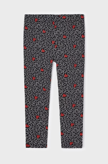 Mayoral leggings fete cu imprimeu 4-9 ani, Inimi