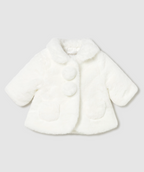 Mayoral palton fete blanita pufoasa 0-18 luni Off-white