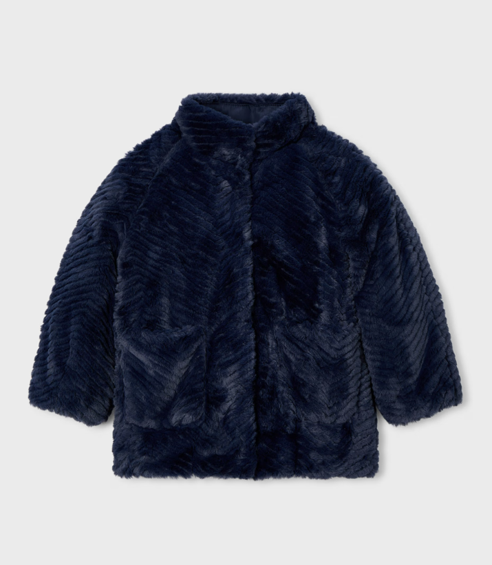 Mayoral palton fete din blanita 5-10 ani Navy blue