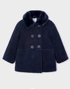 Mayoral palton fete cu guler blanita 5-10 ani Navy blue
