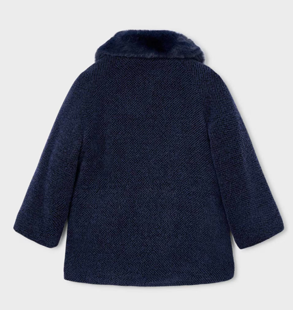 Mayoral palton fete cu guler blanita 5-10 ani Navy blue