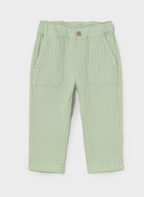 Mayoral pantalon baieti lung bambula 12-48 Matcha