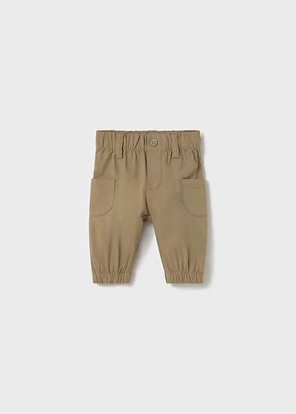 Mayoral pantalon baieti lungi cu buzunare 0-18 luni Camel
