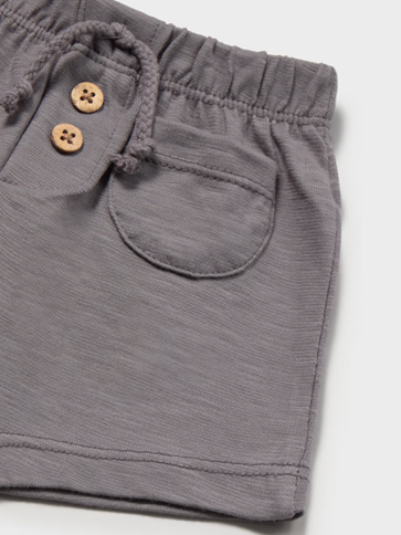 Mayoral pantalon baieti scurt cu buzunare 0-18 luni Grey