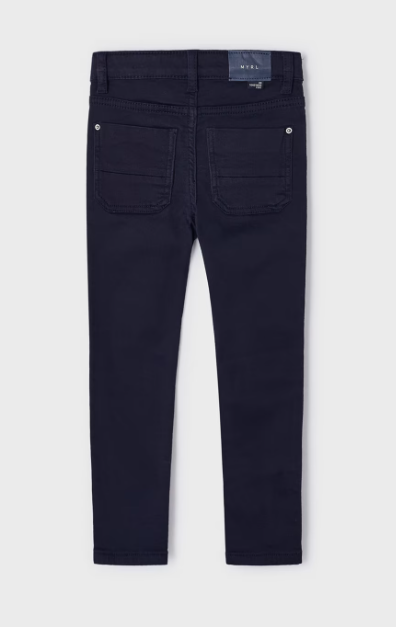 Mayoral pantalon baieti slim fit 4-9 ani, Navy blue Imagine secundară a produsului