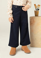 Mayoral pantalon fete evazati cu catarame 4-9 ani Navy blue