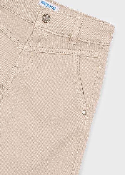 Mayoral pantalon fete lung larg sarga 3-10 ani Sand