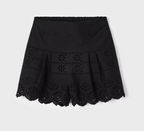 Mayoral pantalon fete scurt cu motiv perforat 4-9 ani, Negru