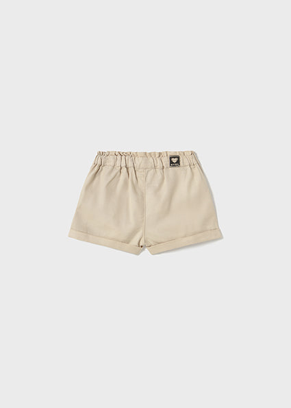 Mayoral pantalonas scurt fetite cu fundita 12-48 luni Sand Imagine secundară a produsului