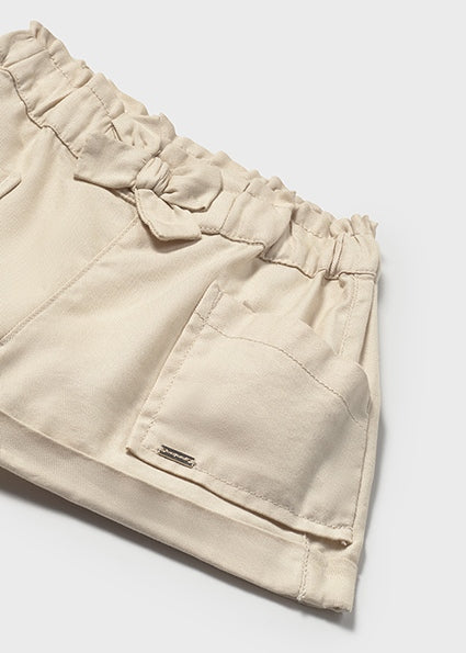 Mayoral pantalonas scurt fetite cu fundita 12-48 luni Sand