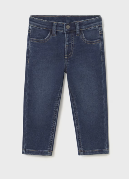 Mayoral pantaloni baieti Blugi basic 6-48 luni Denim inchis