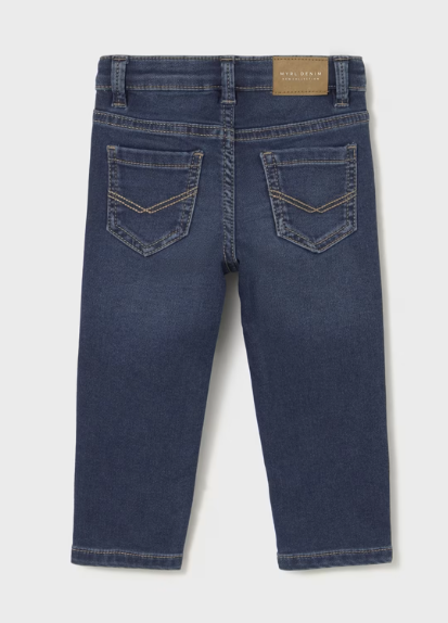 Mayoral pantaloni baieti Blugi basic 6-48 luni Denim inchis Imagine secundară a produsului