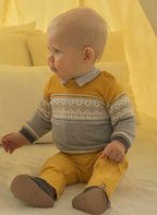 Mayoral pantaloni baieti bumbac BCI 0-18 luni Curcuma
