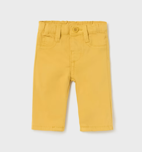 Mayoral pantaloni baieti bumbac BCI 0-18 luni Curcuma