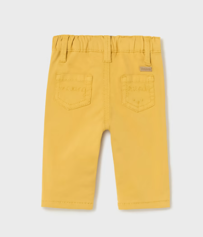 Mayoral pantaloni baieti bumbac BCI 0-18 luni Curcuma
