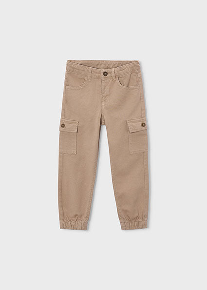 Mayoral pantaloni baieti cargo 5-10 ani Dark topo