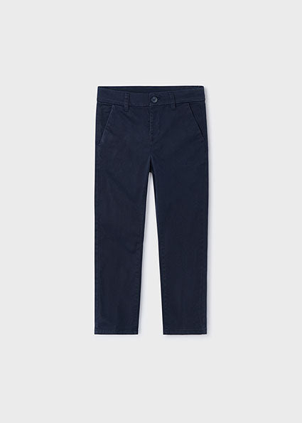 Mayoral pantaloni baieti chino basic 4-9 ani Navy Blue Imagine principală a produsului