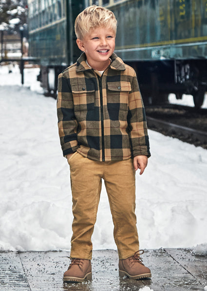 Mayoral pantaloni baieti chino catifelati 4-9 ani Toffee