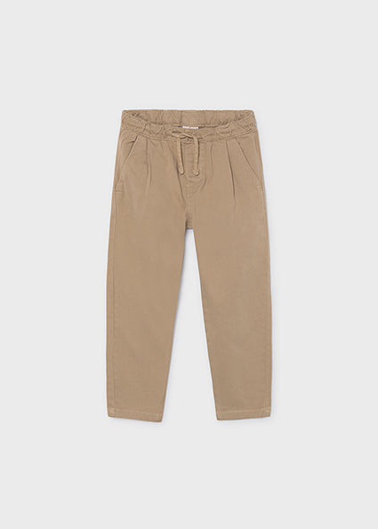 Mayoral pantaloni baieti chino jogger 5-10 ani Hazelnut Imagine principală a produsului