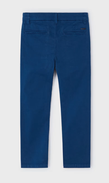 Mayoral pantaloni baieti chino slim 2-9 ani Cian Imagine secundară a produsului