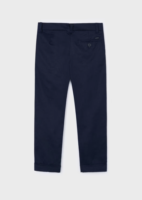 Mayoral pantaloni baieti chino tailoring 2-9 ani Navy blue Imagine secundară a produsului