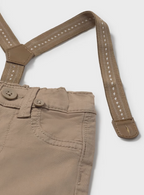 Mayoral pantaloni baieti lungi cu bretele 0-18 luni Pamantiu