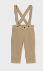 Mayoral pantaloni baieti cu bretele 6-48 luni Beige