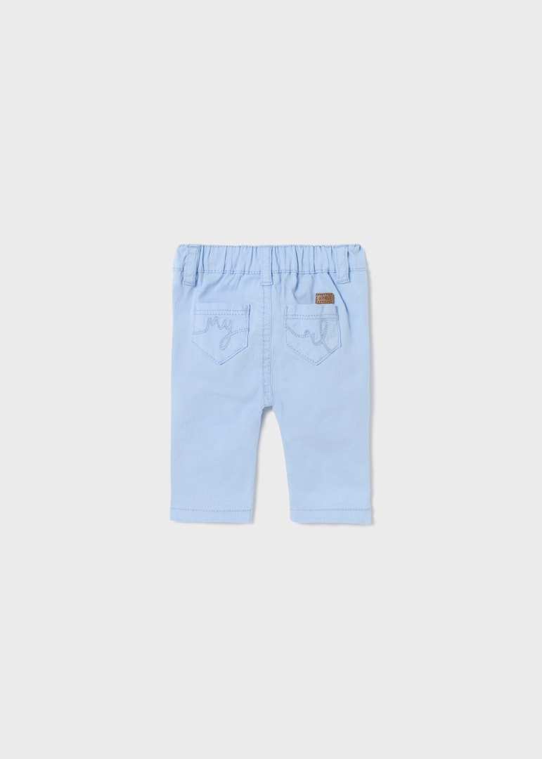 Mayoral pantaloni baieti cu talie reglabila 0-18 luni, Light Blue Imagine secundară a produsului