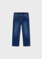 Mayoral pantaloni baieti denim stramti basic 5-10 ani Denim inchis
