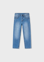 Mayoral pantaloni baieti denim stramti basic 5-10 ani Denim mediu