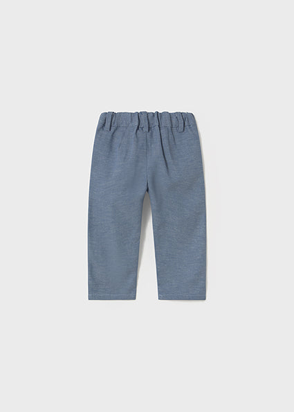 Mayoral pantaloni baieti eleganti din in 12-48 luni Acero Imagine secundară a produsului